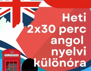 Heti 2x30 perc angol nyelvi különóra