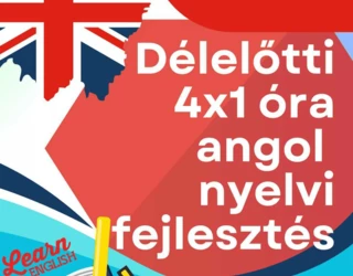 Délelőtti 4x1 óra angol nyelvi fejlesztés